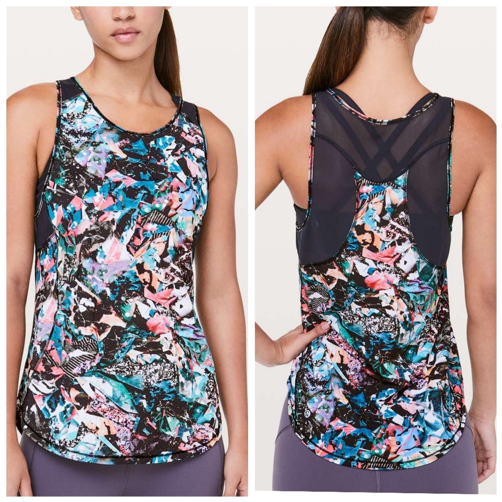 Lululemon Sculpt Tank IIColour Crush Multi / Black